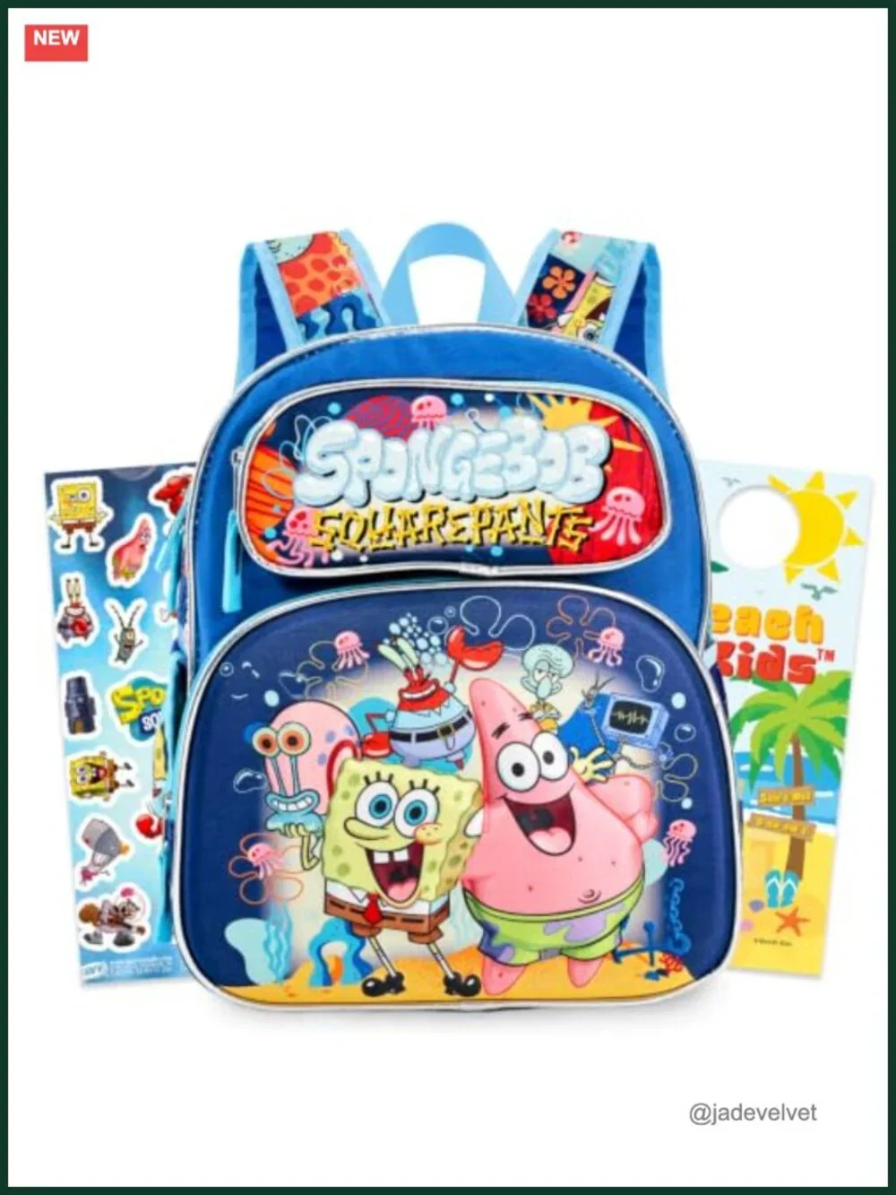 SpongeBob SquarePants Mini Backpack Bundle with Stickers for Kids